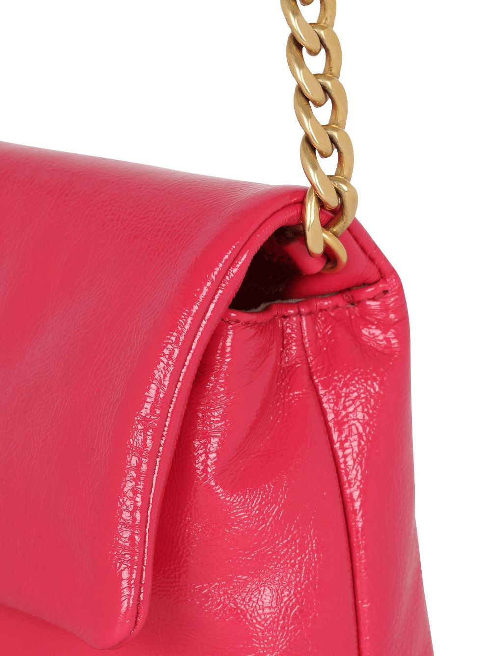 Shop Balmain Mini 1945 Soft Leather Shoulder Bag In Pink