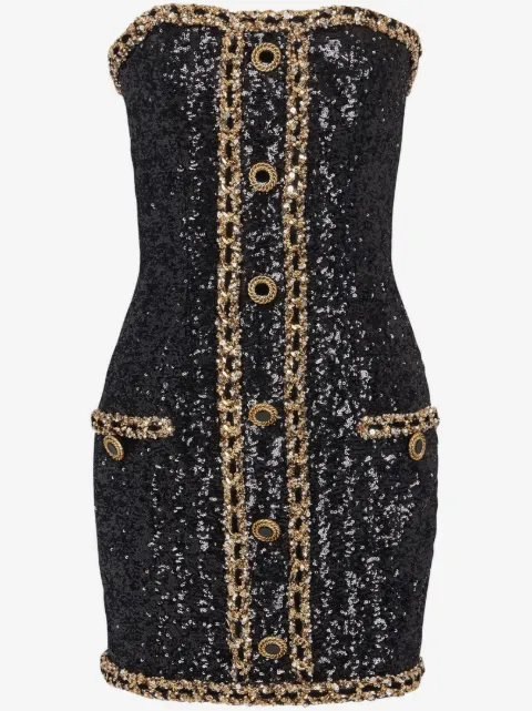 Balmain Minikleid mit Pailletten