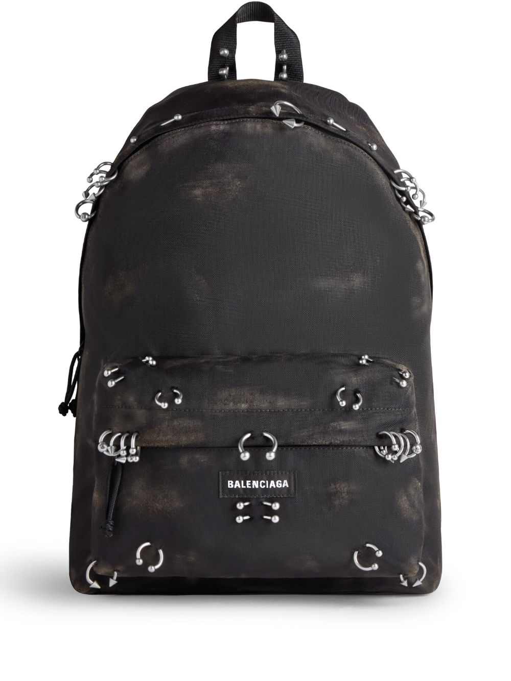 Balenciaga piercing-embellished distressed-finish Backpack - Farfetch