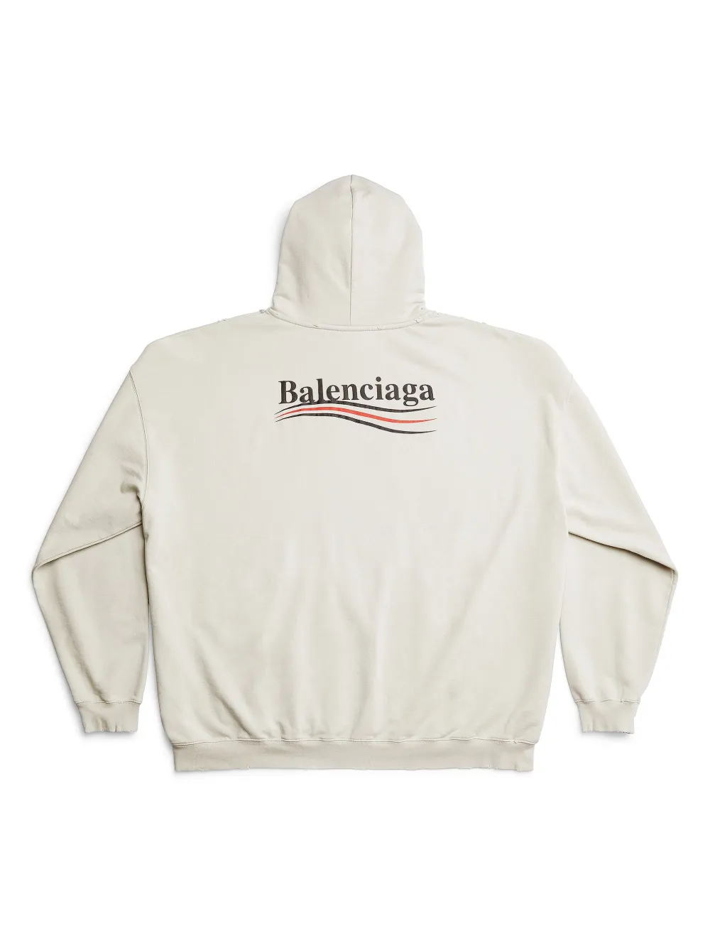 Balenciaga Hoodie met print - Beige