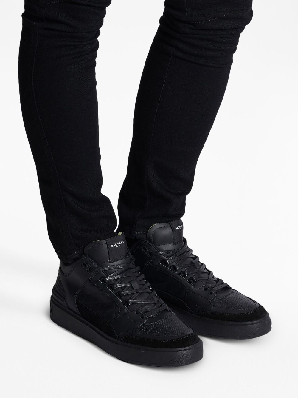 Balmain logo-print lace-up sneakers Men