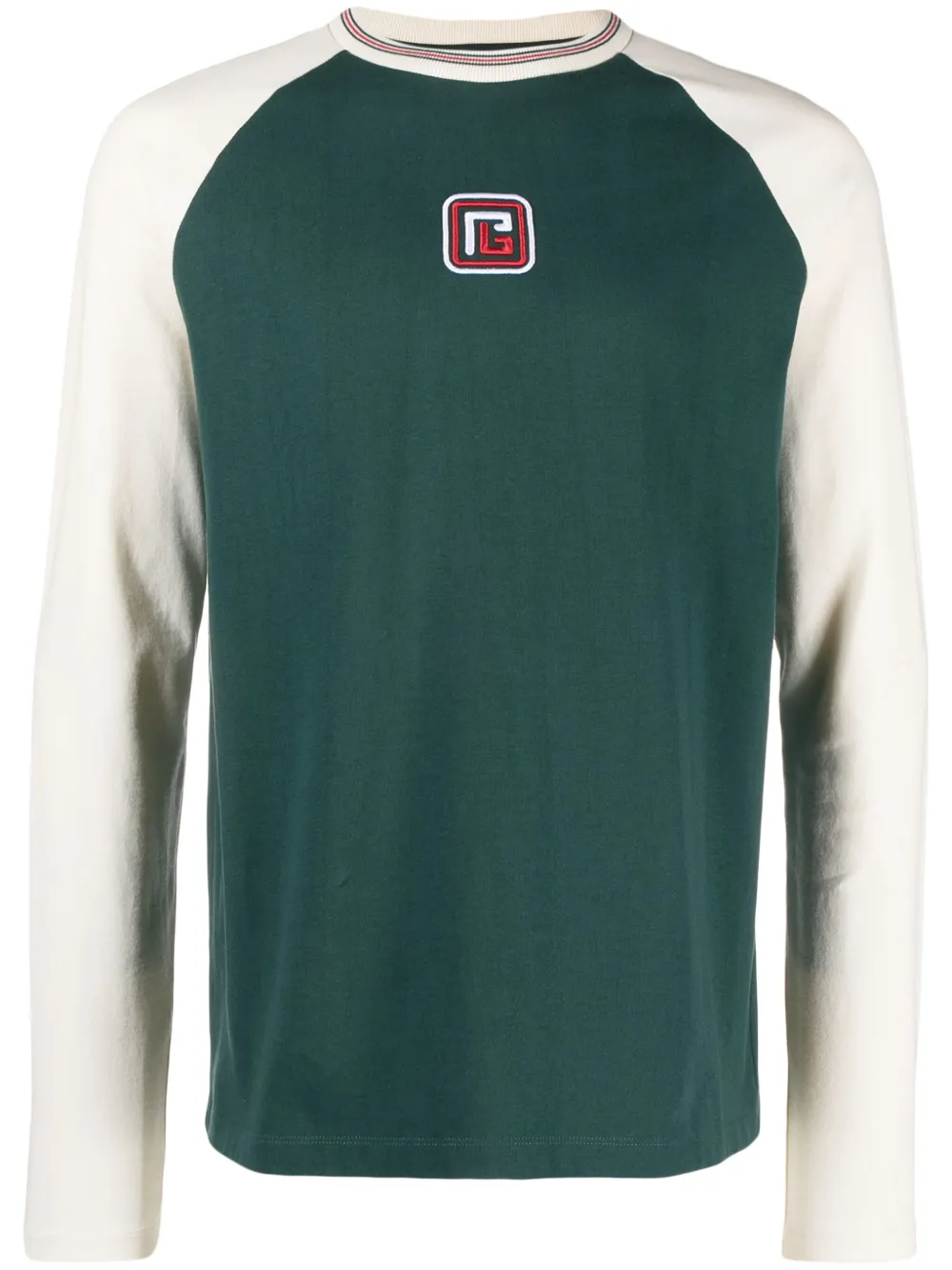 Balmain T-shirt met borduurwerk Groen