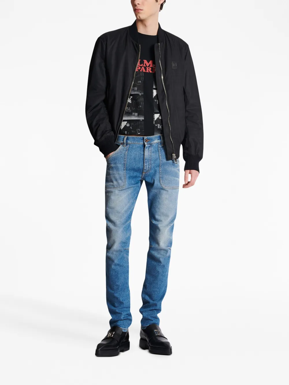 Balmain Slim-fit jeans - Blauw