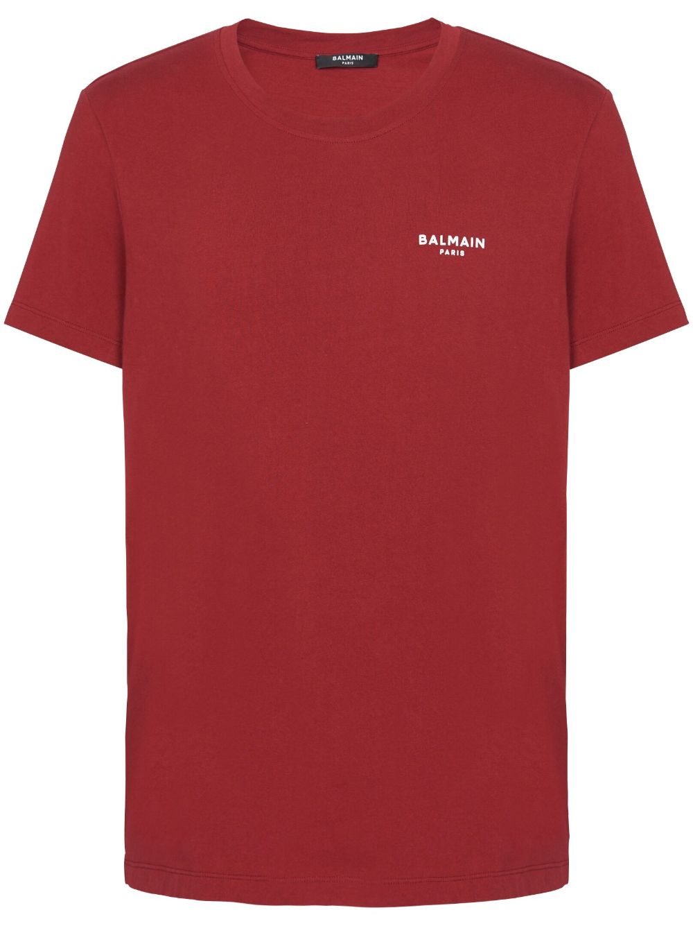 Balmain T-shirt Aus Bio-baumwolle In Red