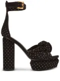 Balmain Ava crystal-embellished sandals - Black