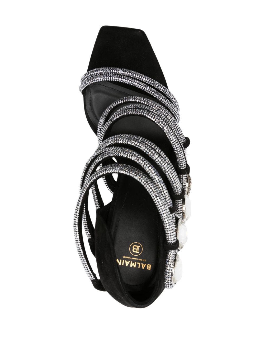 Balmain Uma 120mm crystal-embellished sandals Women