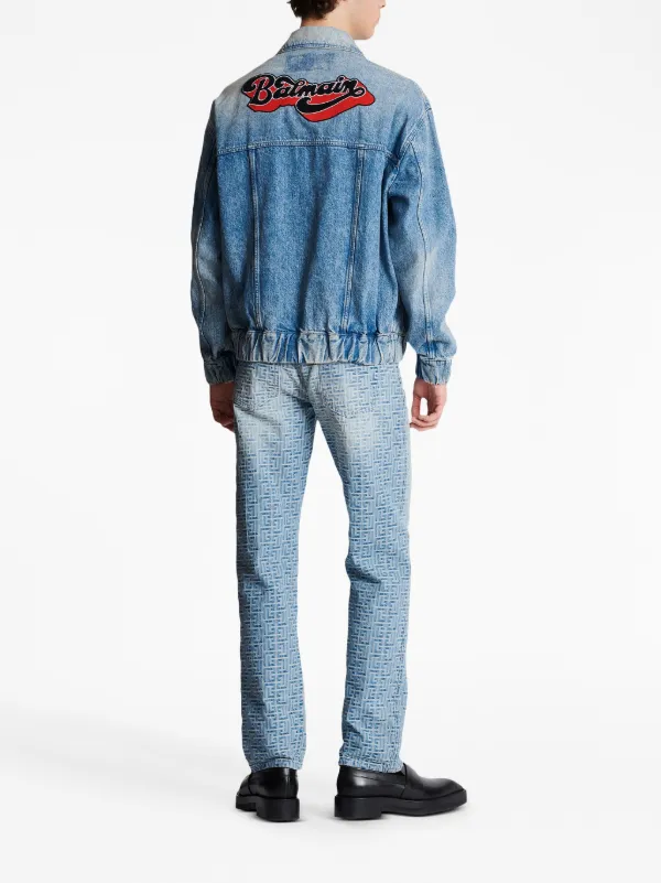 【関税込み】Balmain ブルー ヴィンテージ デニムジャケット Balmain 70s デニムジャケット | ブルー | FARFETCH JP
