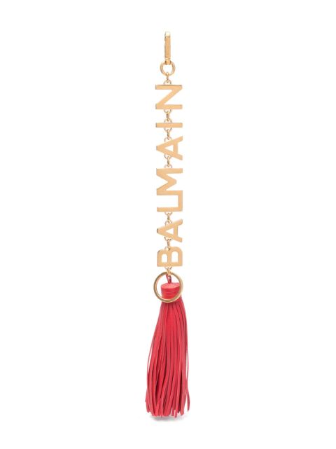 Balmain logo-charm tassel keyring Women