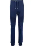Balmain logo-print ribbed track pants - Blue