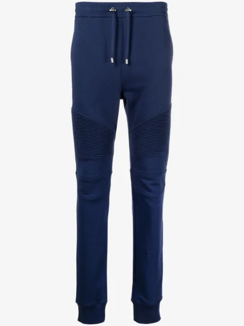 Balmain Pantaloni sportivi a coste con stampa