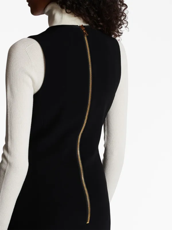 Balmain ボタンフロント ミニドレス | ブラック | FARFETCH JP