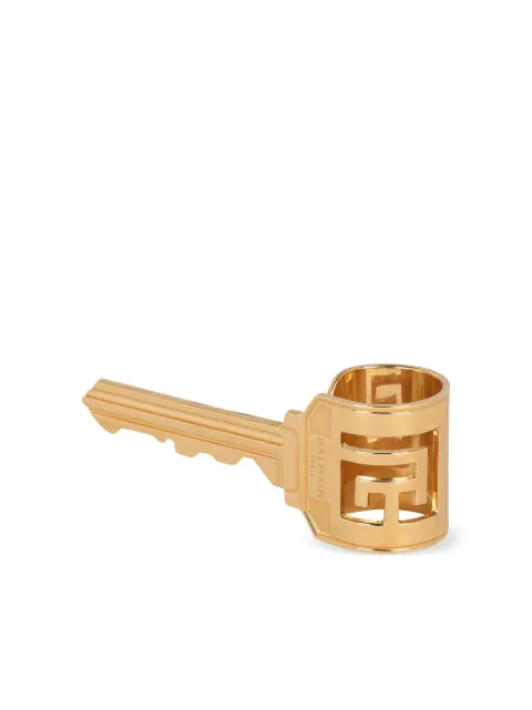 Balmain engraved-logo adjustable-fit ring
