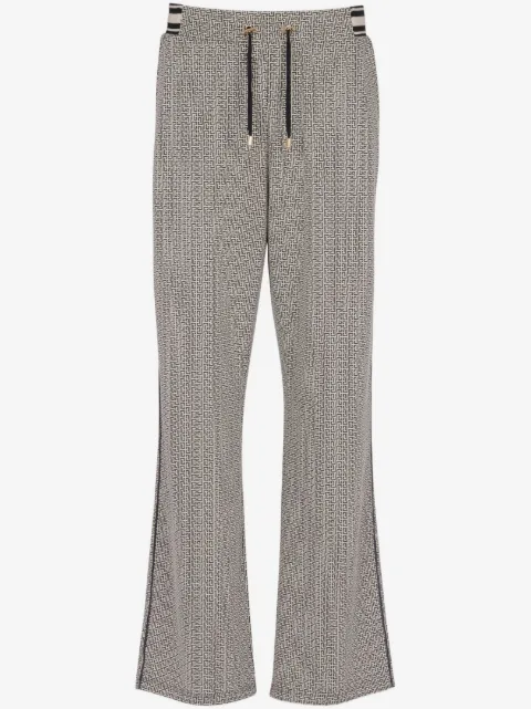 Balmain mini monogram-jacquard track pants