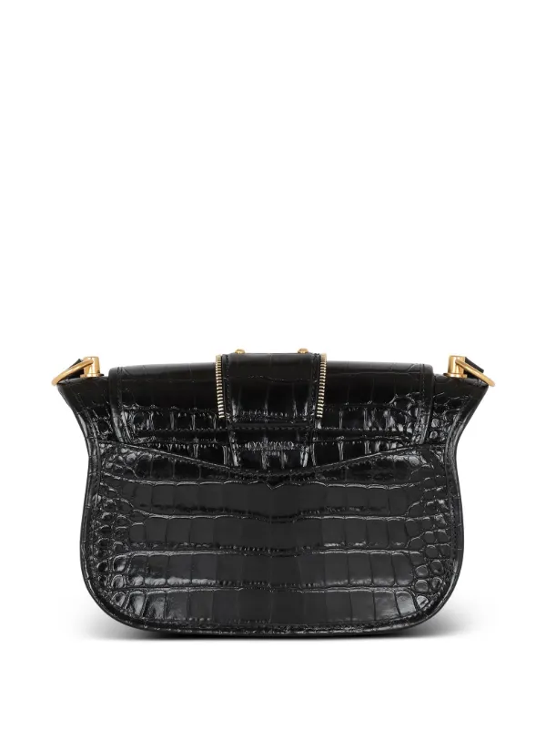 【送料&関税込】Balmain Logo Embossed Flap Small Shoulder Ba BALMAIN Logo Embossed Flap Small Shoulder Bag - POIZON