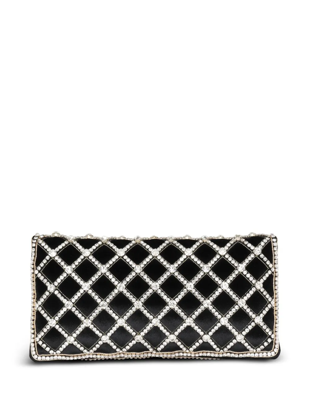 Balmain Crystal-embellishment Mini Shoulder Bag In Eaw