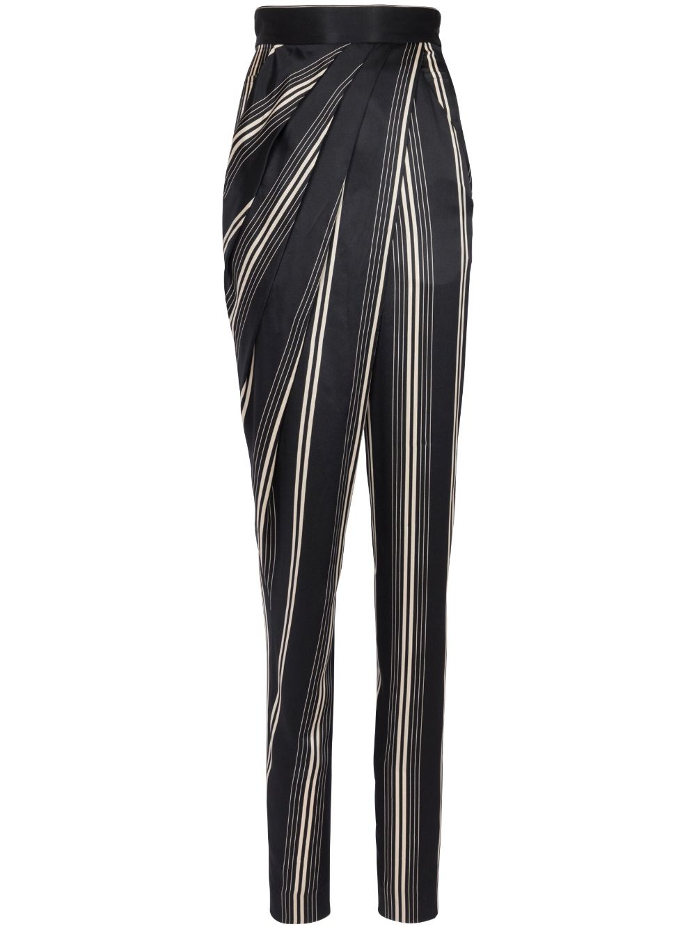 Balmain Asymmetrische Hose In Black