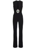 Balmain sleeveless flared jumpsuit - Black