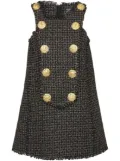 Balmain 10-Buttons Swing tweed dress - Black