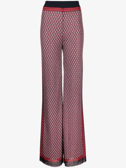 Balmain PB monogram-print knitted trousers