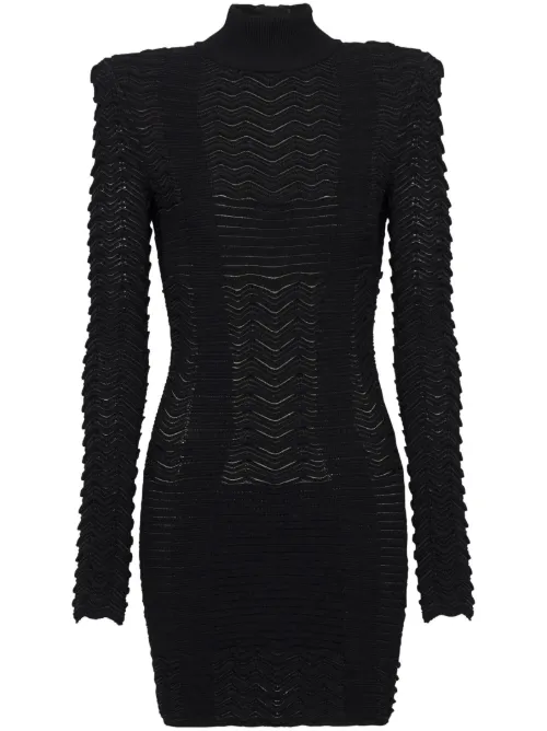 Robe courte à manches longues - Balmain - Modalova
