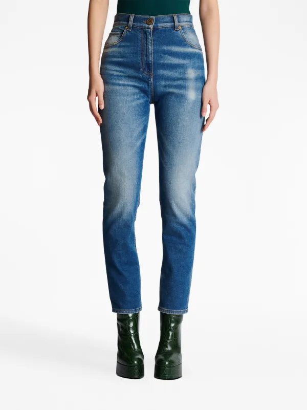 Balmain logo hot sale jeans