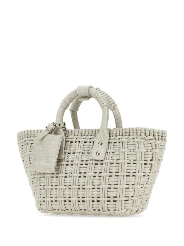 Balenciaga★素敵！Bistro S Basket Tote Bag Balenciaga Bistro XS Tote Bag | White | FARFETCH GR