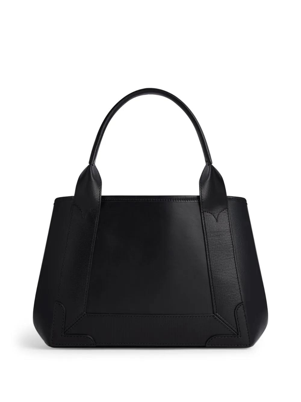 Balenciaga Debossed-logo Leather Tote Bag In Black
