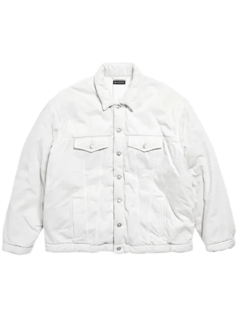 Balenciaga veste en coton à design matelassé