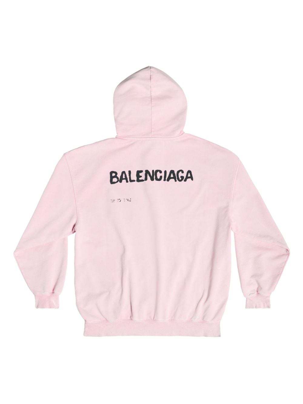 Image 2 of Balenciaga hand drawn-logo cotton hoodie