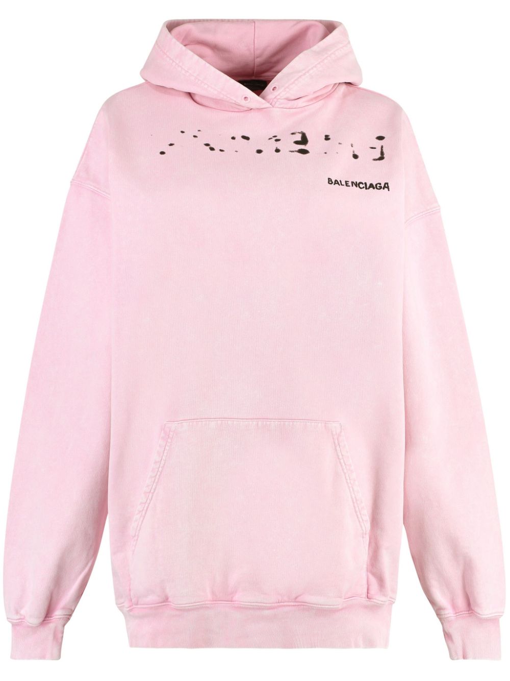 Balenciaga hoodie black pink sale