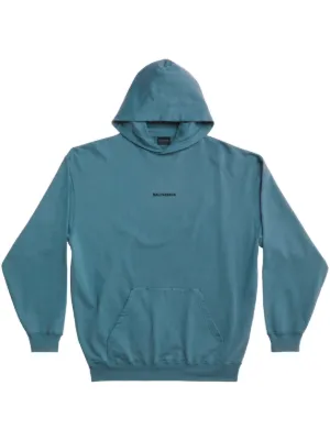 Teal balenciaga hoodie new arrivals