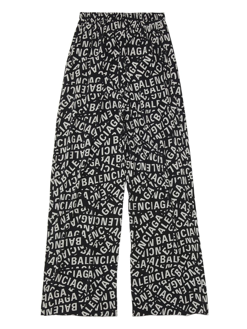 Image 2 of Balenciaga logo-print wide-leg trousers