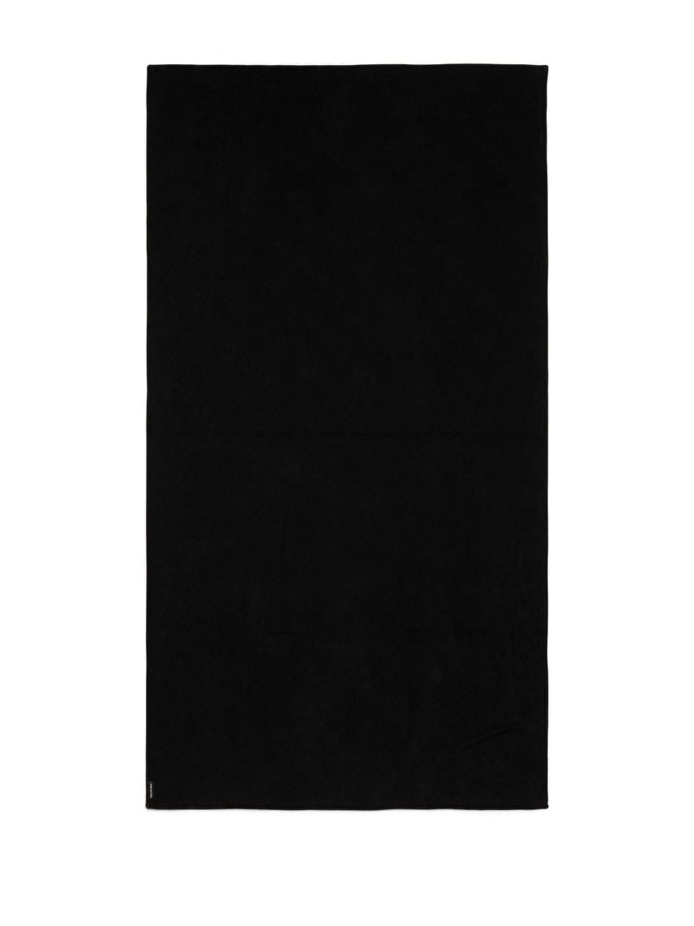 Shop Balenciaga All-over Logo Beach Towel In Black