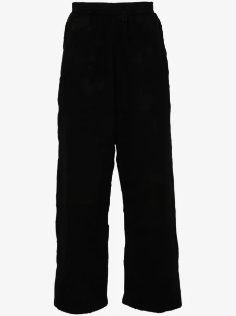 Balenciaga crinkled-effect track pants