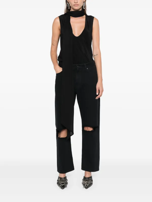 Balenciaga Distressed Jeans | Black | FARFETCH
