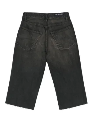 BALENCIAGA ブラック デニム ハーフパンツ Men's Pants | Balenciaga US