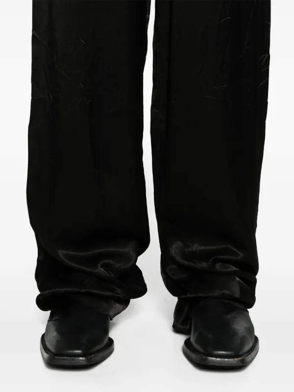Balenciaga high-waist straight-leg Trousers | Black | FARFETCH HK