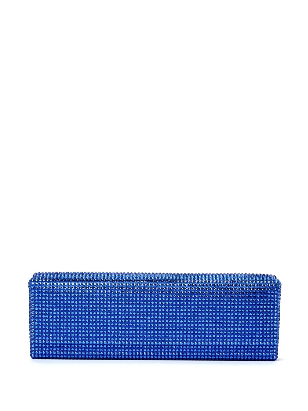 Amina Muaddi Amini Paloma Crystal-embellished Clutch In Blue