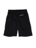 Neil Barrett Kids logo-print stretch-cotton track shorts - Blue