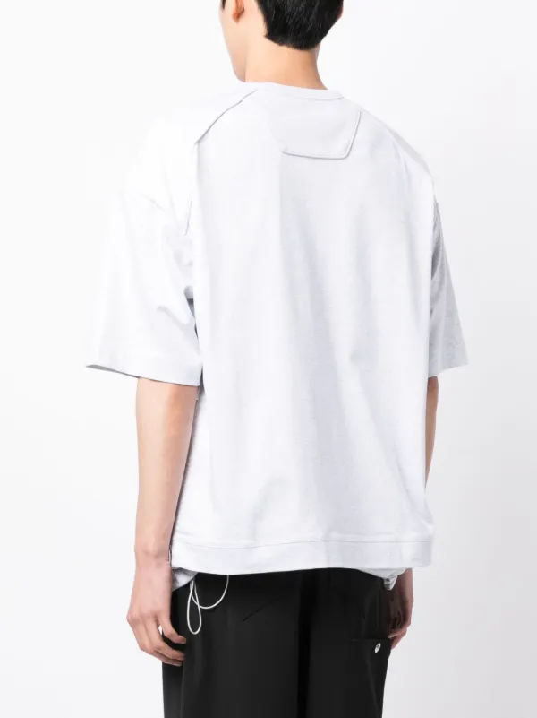 Juun.J Oversized Drawstring T-shirt | Grey | FARFETCH
