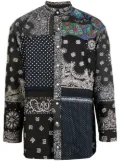 Children Of The Discordance bandana-patchwork cotton shirt - Black