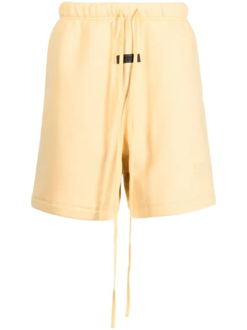 FEAR OF GOD ESSENTIALS logo-patch track shorts