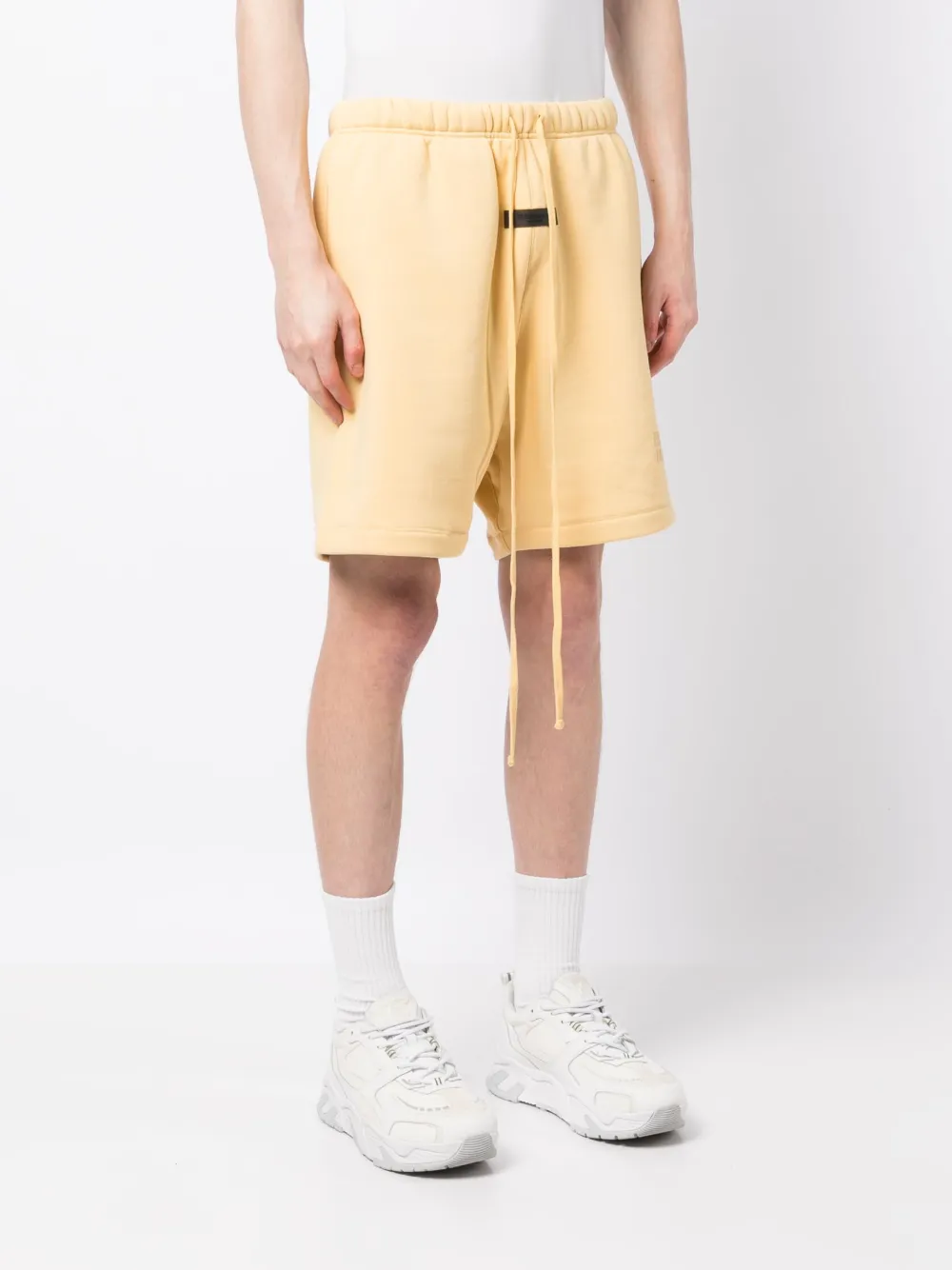 FEAR OF GOD ESSENTIALS Trainingsshorts met logopatch Geel