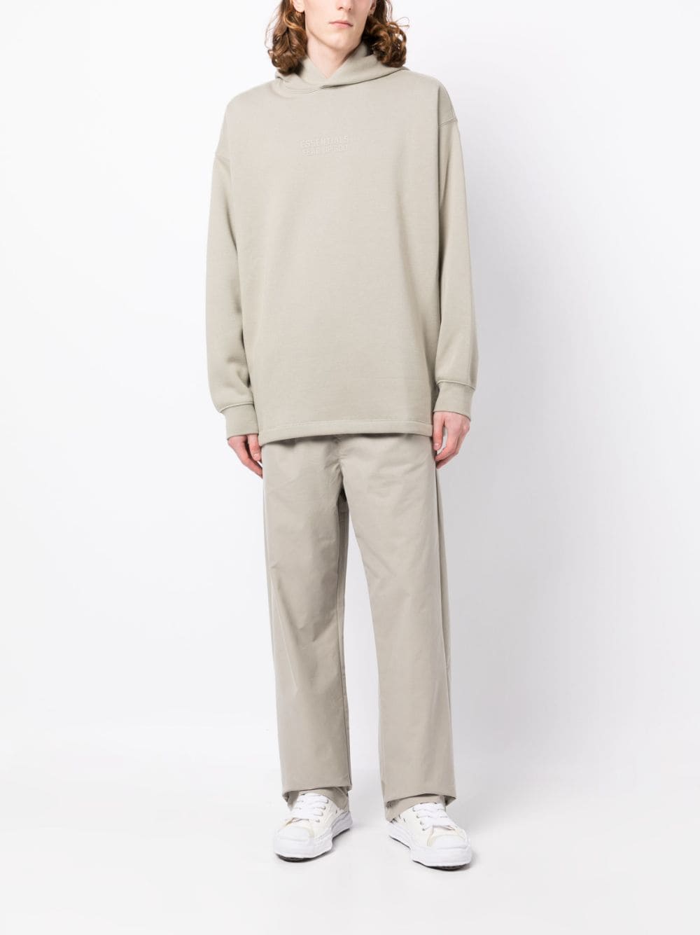 FEAR OF GOD ESSENTIALS drop-shoulder cotton-blend Hoodie - Farfetch