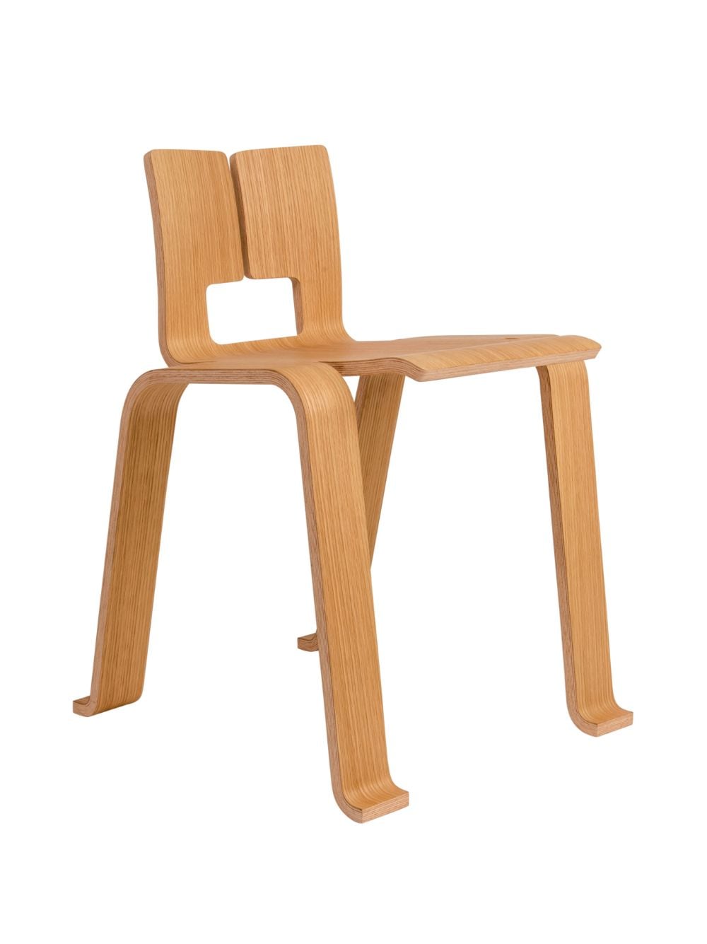 Shop Cassina Ombra Tokyo Oak Chair In Brown