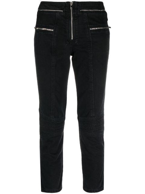 ISABEL MARANT zip-embellished cropped jeans Women