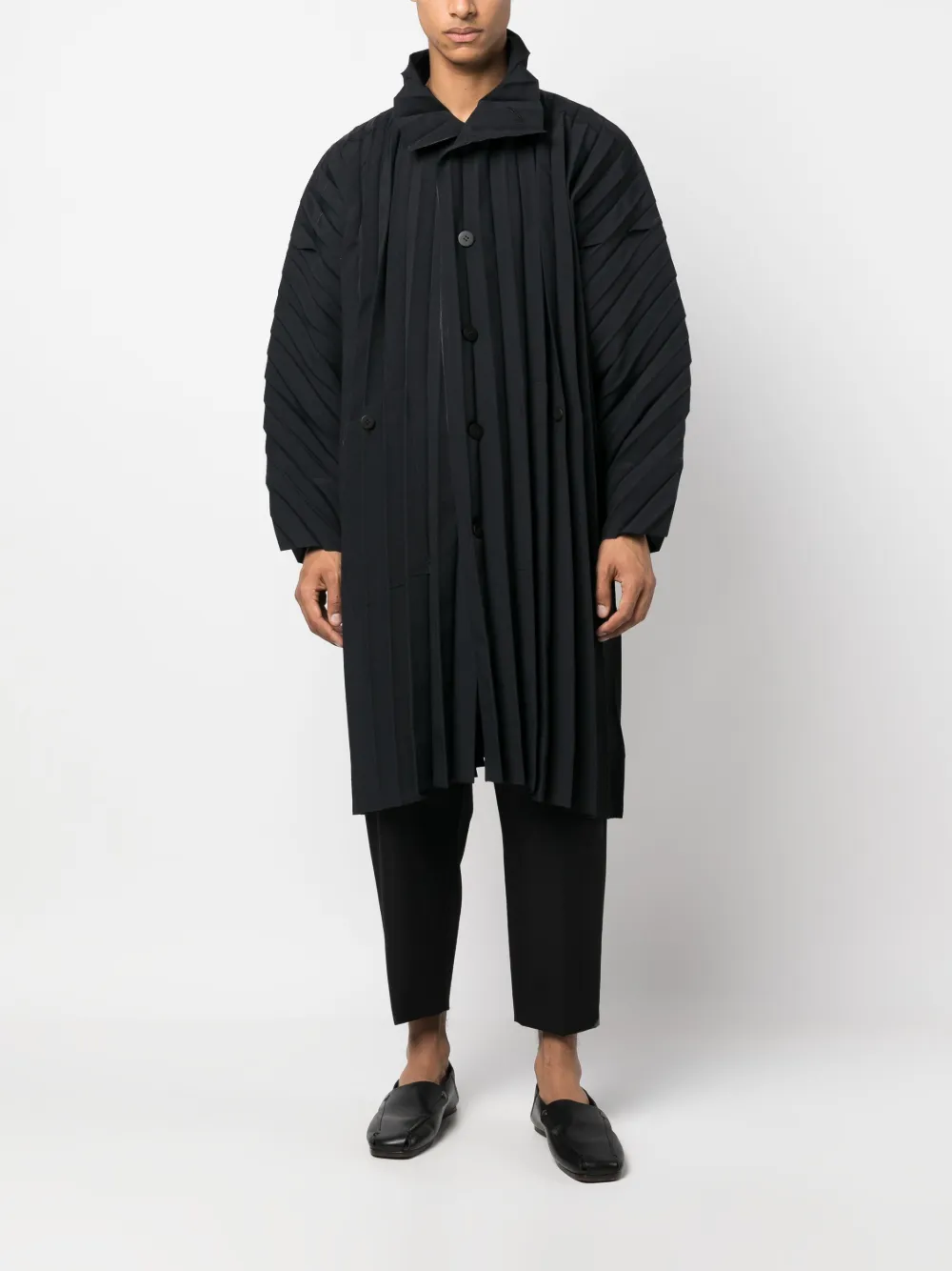 Homme Plissé Issey Miyake プリーツ シングルコート - Farfetch