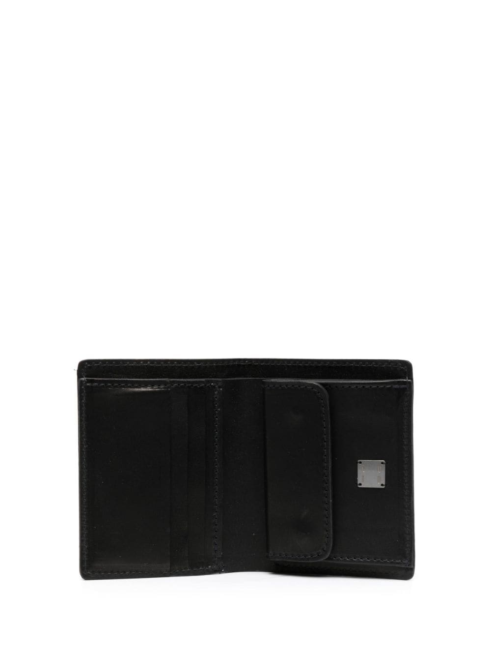 Shop Guidi Bi-fold Leather Wallet In Black