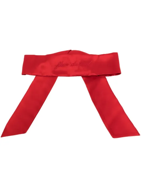 Fleur Du Mal satin-finish silk blindfold