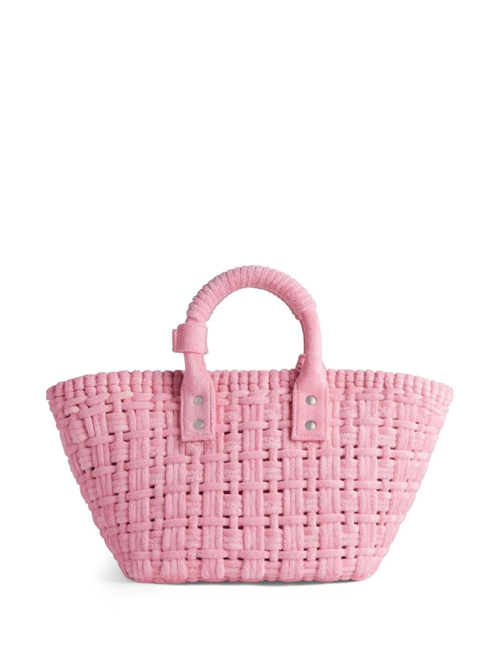 Shop Balenciaga Xs Bistro Basket Tote Bag In Pink